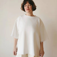 T-shirt with lace trim