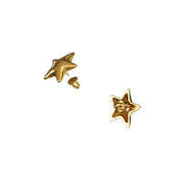 Star Earrings in gold