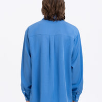 Khvylia Embroidered Shirt in blue