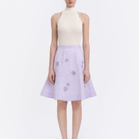 Oda Embroidered Skirt in lilac