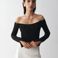Longsleeve bustier top