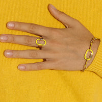 Carabine Ring in yellow and gold