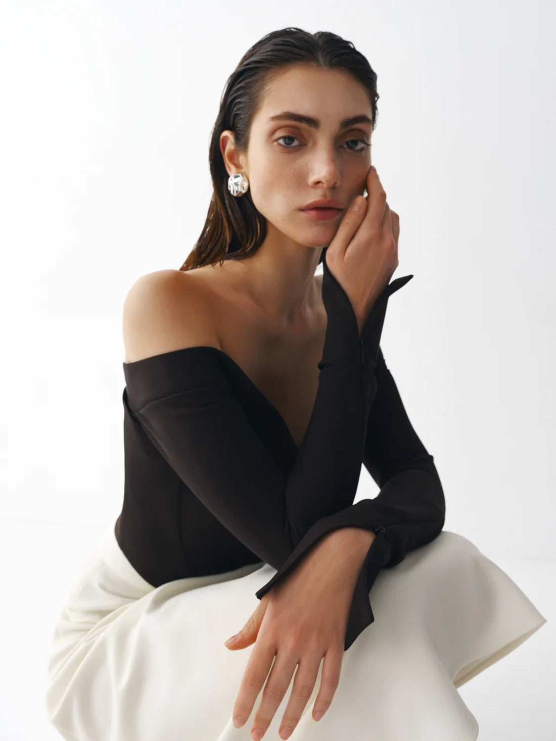 Longsleeve bustier top