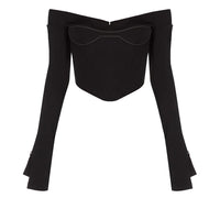 Longsleeve bustier top