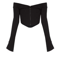 Longsleeve bustier top