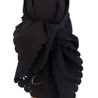 Embroidered Cap in Black