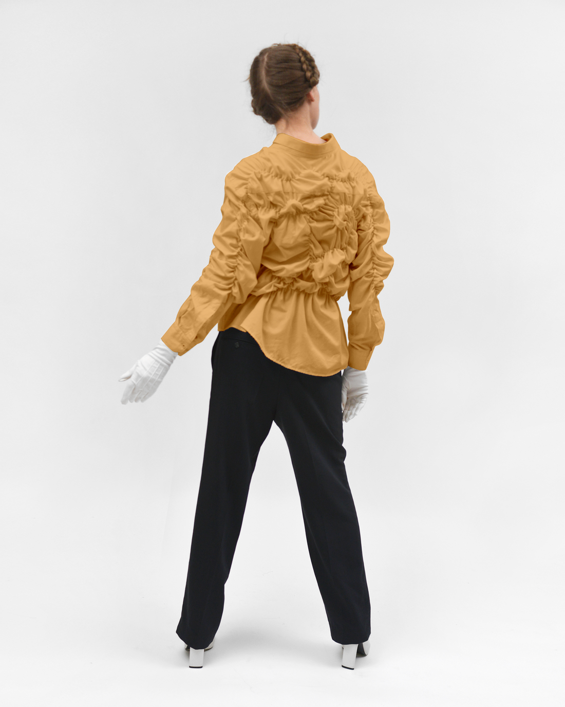 Upcycling Shirt in peach
