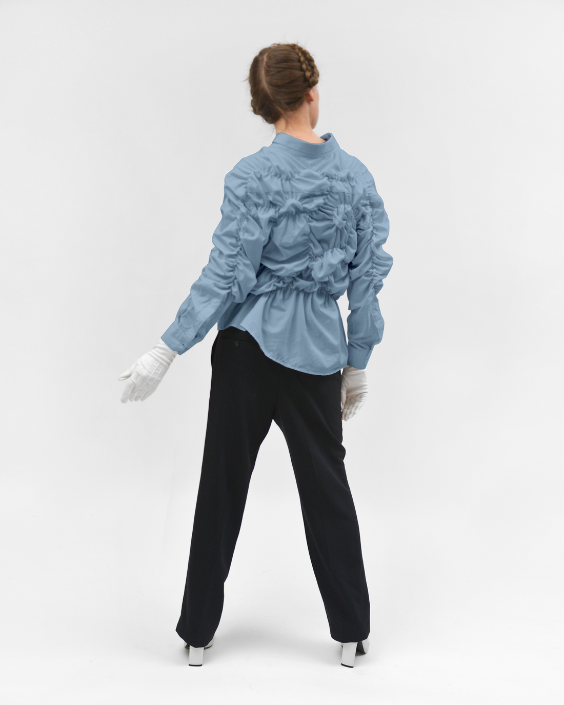 Upcycling Shirt in blue