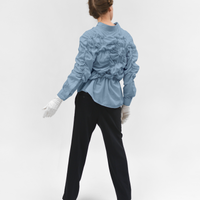 Upcycling Shirt in blue