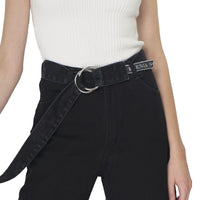 Asymmetric jeans in black