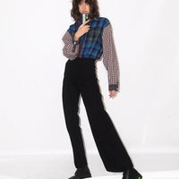 Asymmetric jeans in black