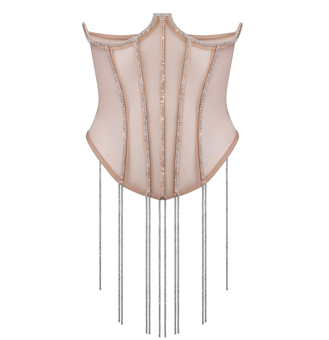 Corset Sparkling in nude