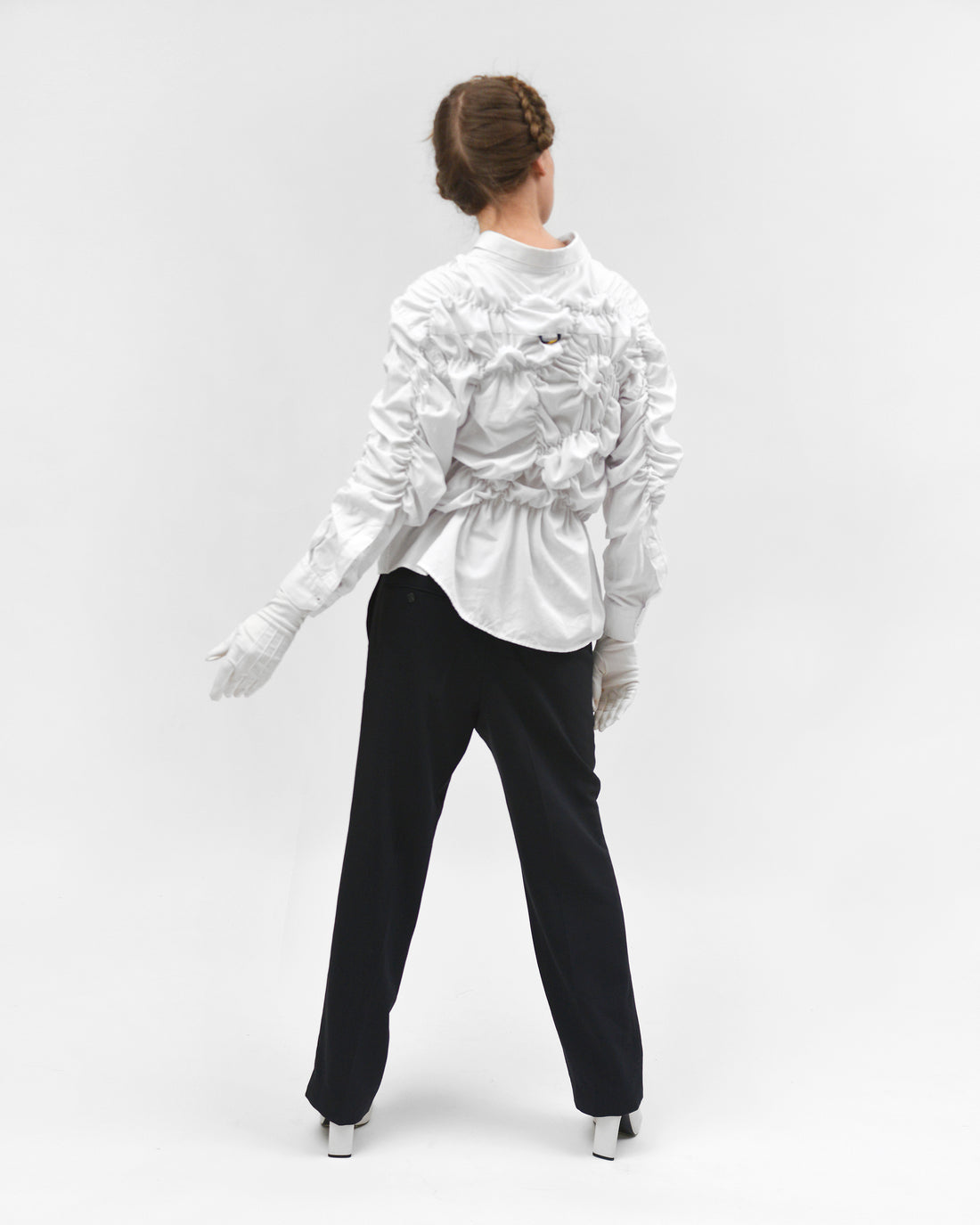 Upcycling Shirt in white
