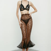 Lacquered bra