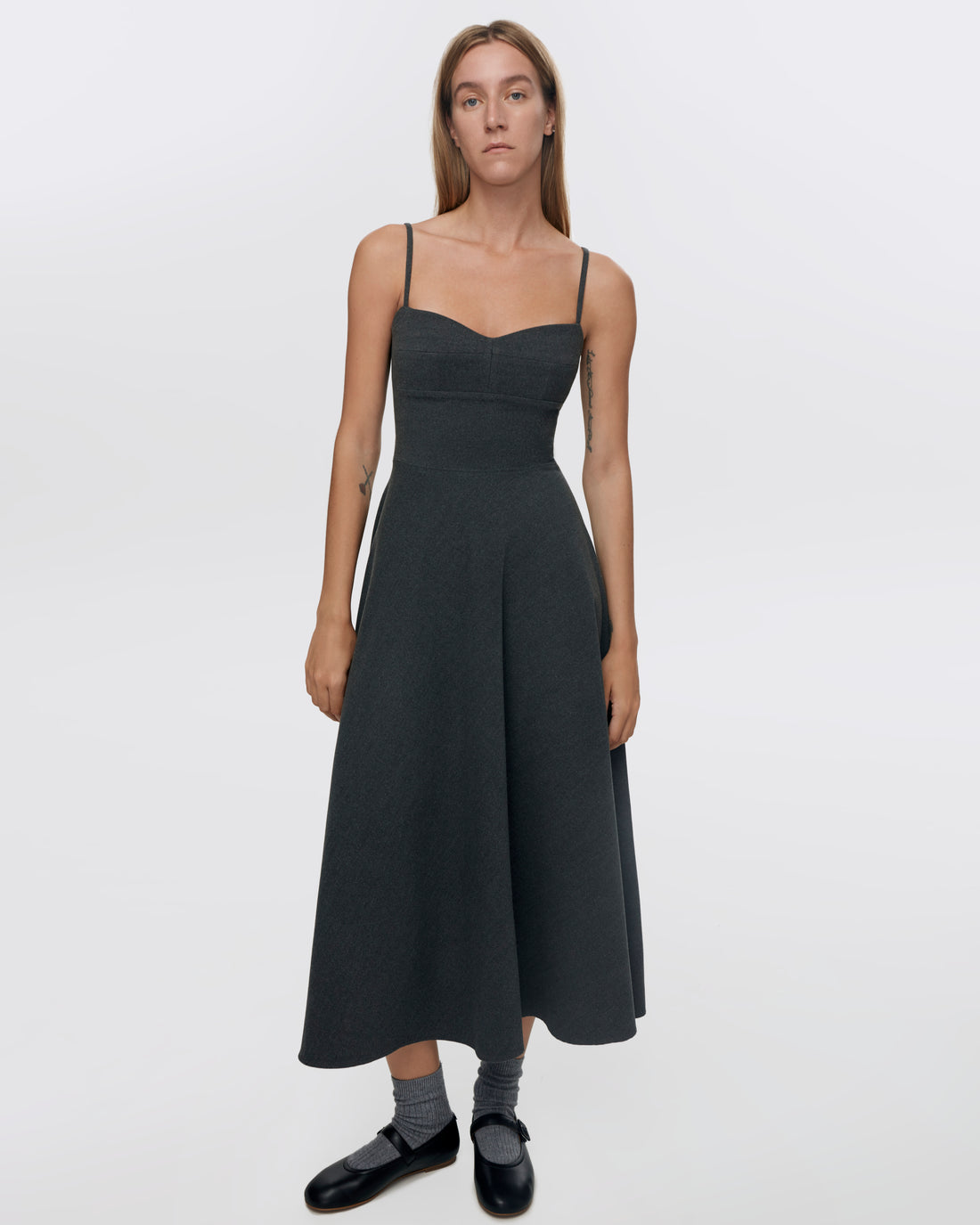 Midi Dress with Straps