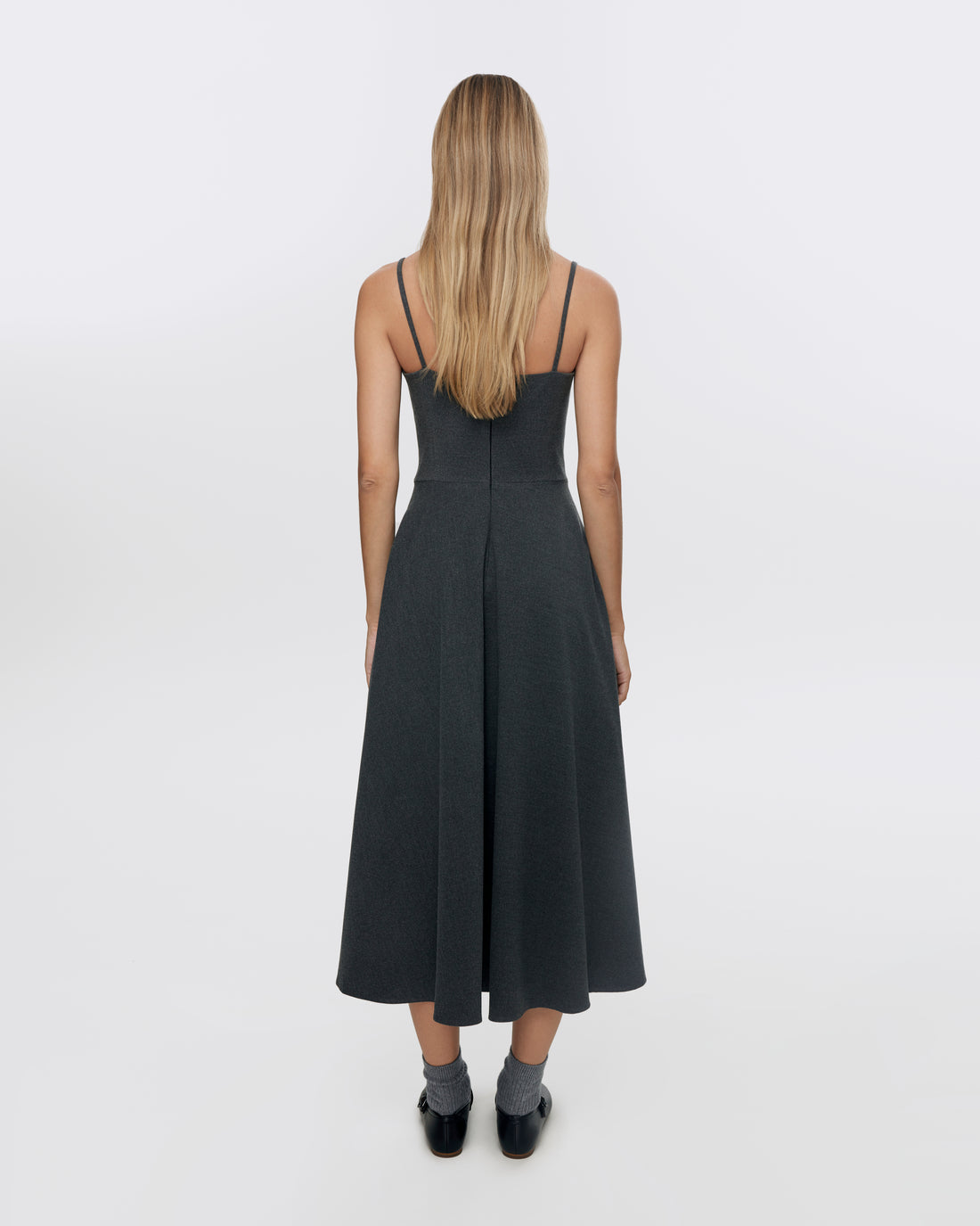 Midi Dress with Straps