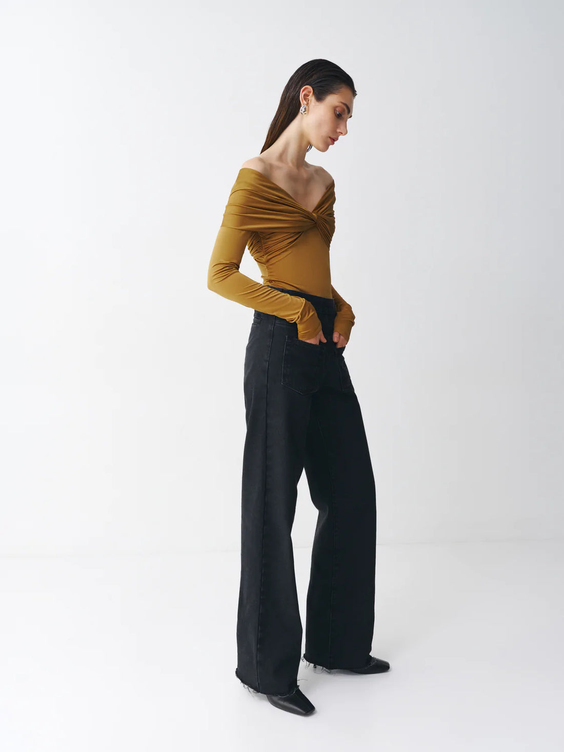 Draped Bodysuit