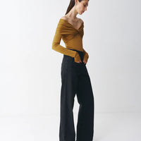 Draped Bodysuit