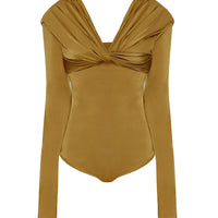 Draped Bodysuit