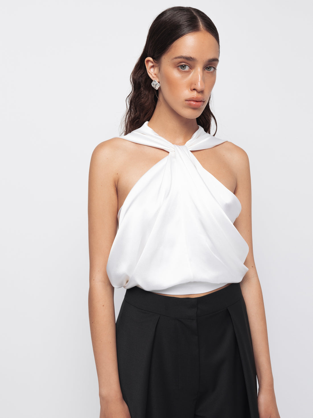 Silk Cross Top