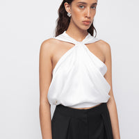 Silk Cross Top
