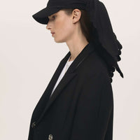 Embroidered Cap in Black
