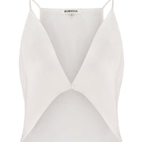 Silk hybrid top
