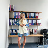Diagonal Patchwork Shorts