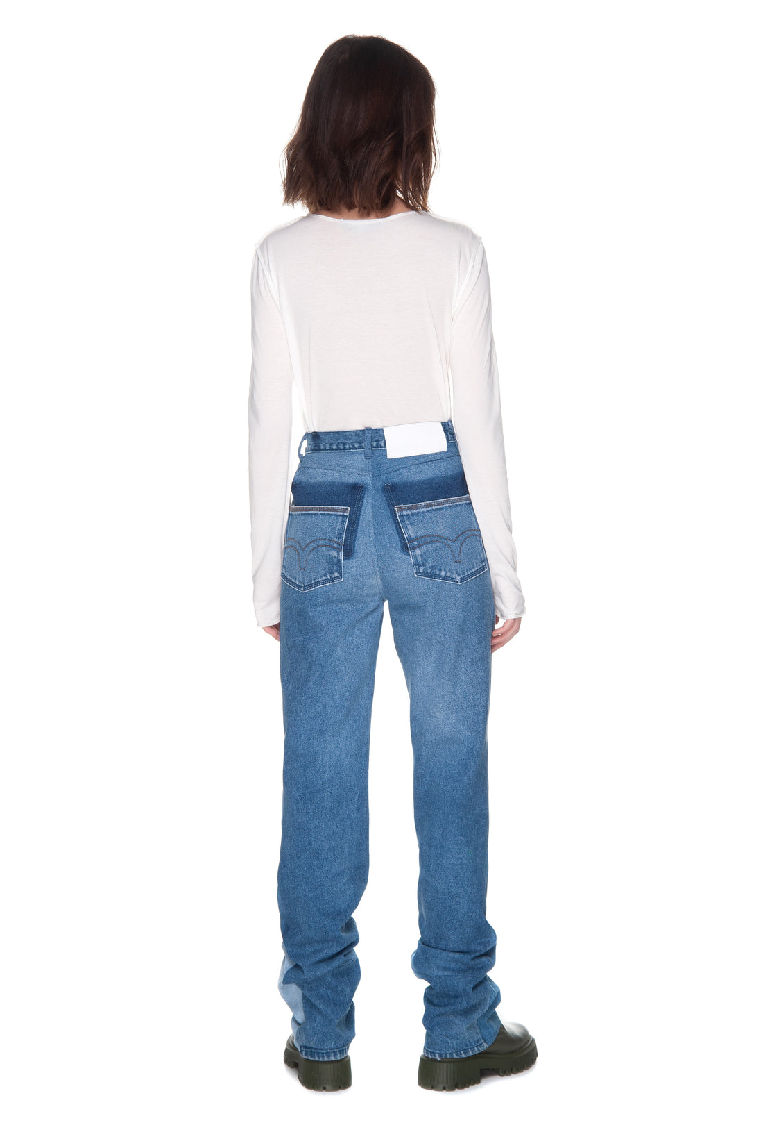 Patchwork Wader Jeans
