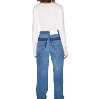 Patchwork Wader Jeans