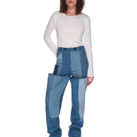 Patchwork Wader Jeans