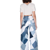 Patchwork Wide Jeans