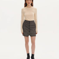 Plaid mini skirt