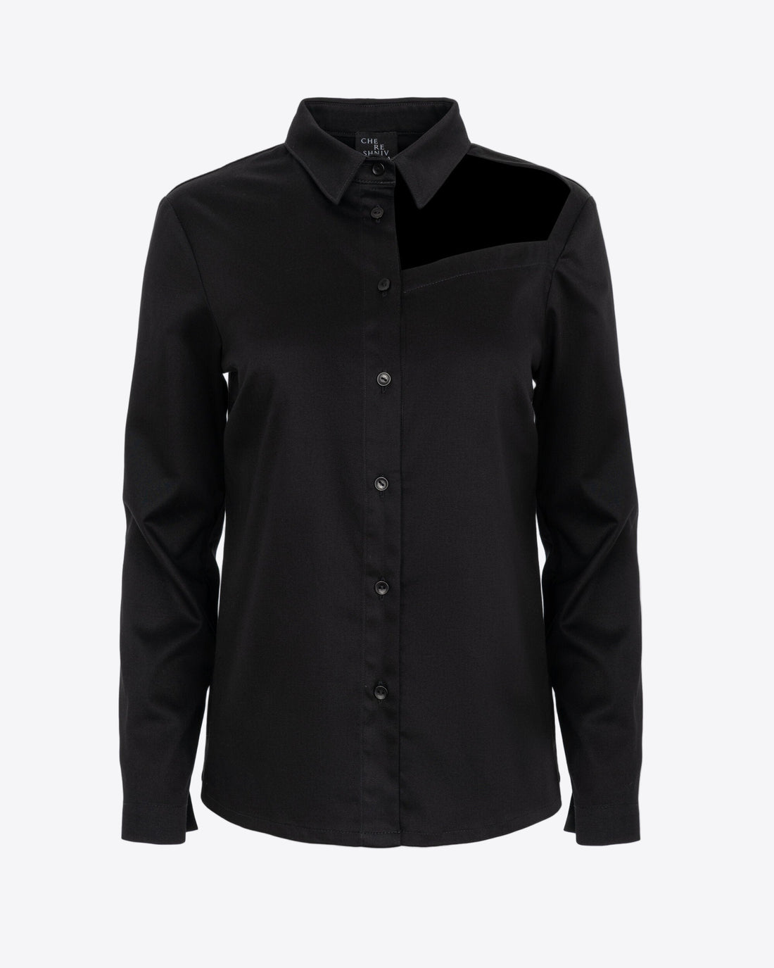 Naked Collarbone Shirt in black