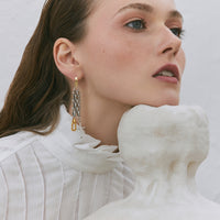 Steel Trident Earrings