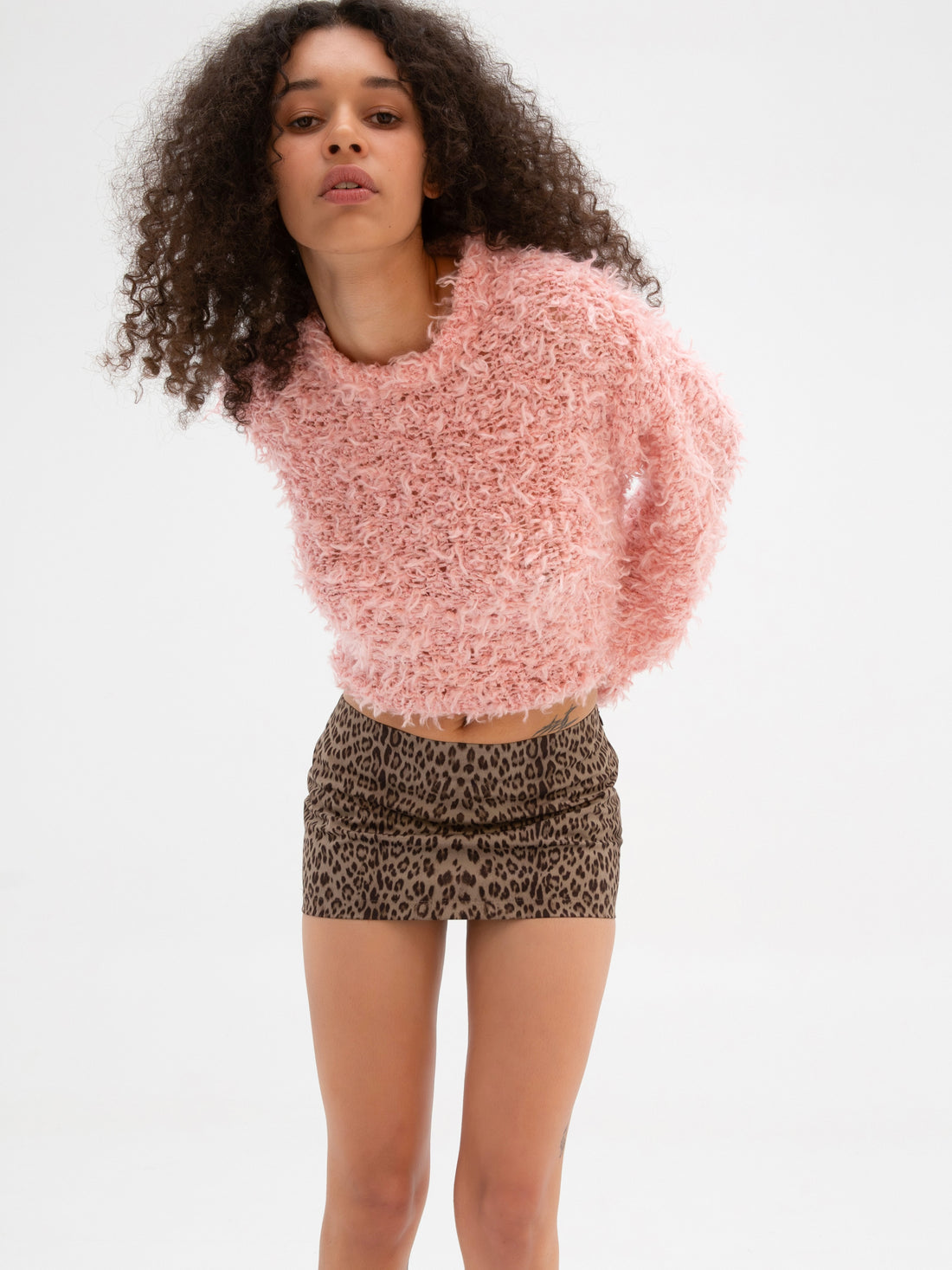 Pink Fluffy Sweater