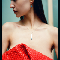 Pendant with blue match