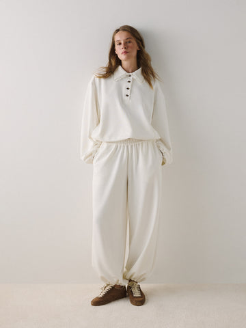 Basic Trousers in milk