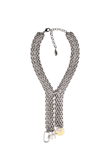 Chains Tie in Silver