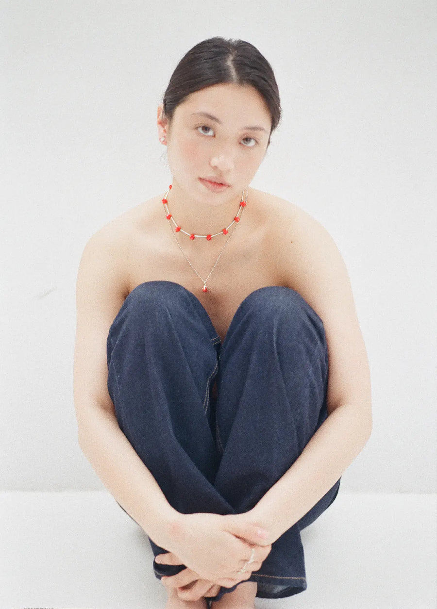 Rosarium Necklace in silver