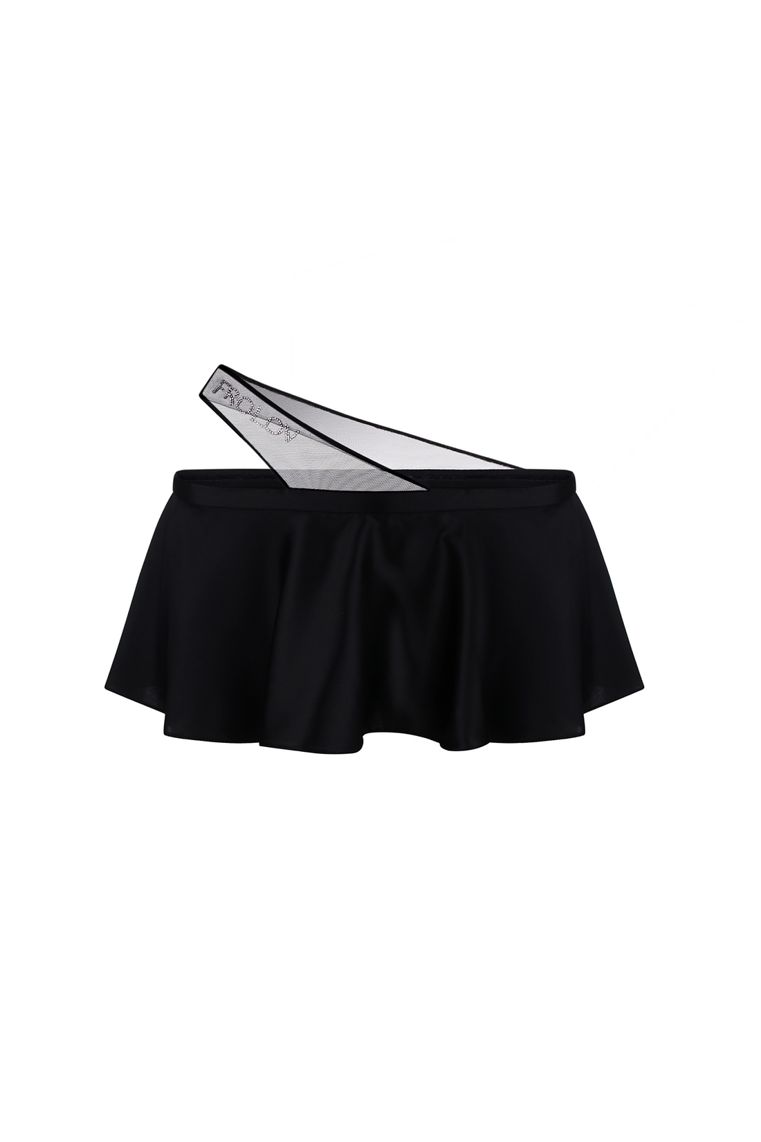 Silk micro skirt