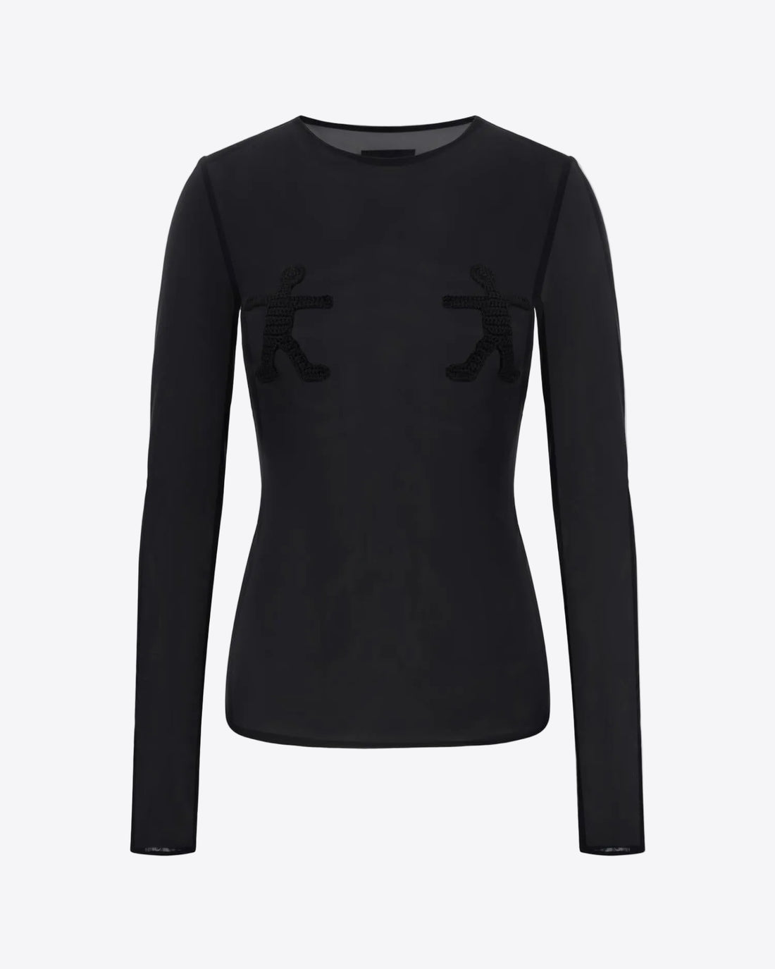 Knitted Soul Top in black
