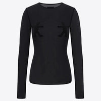 Knitted Soul Top in black