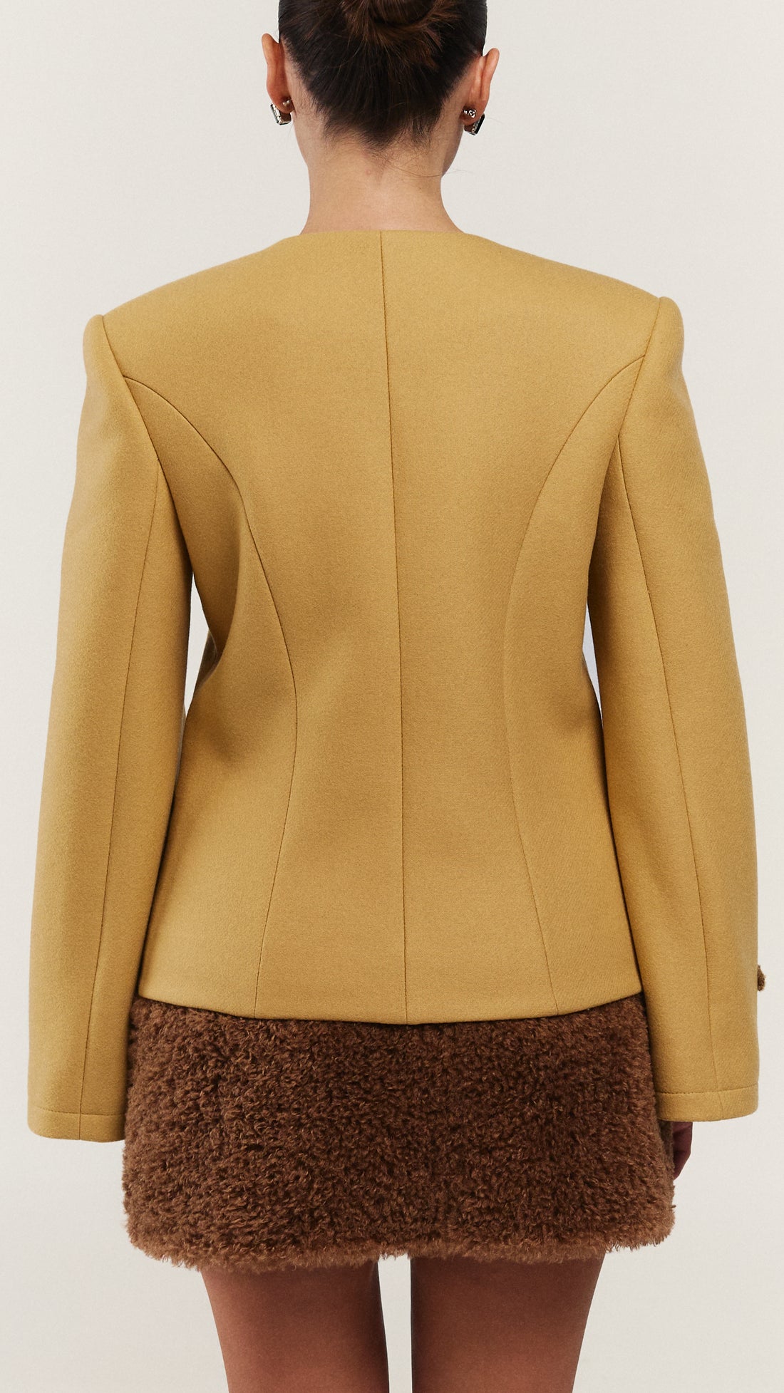 Grace Blazer in mustard yellow