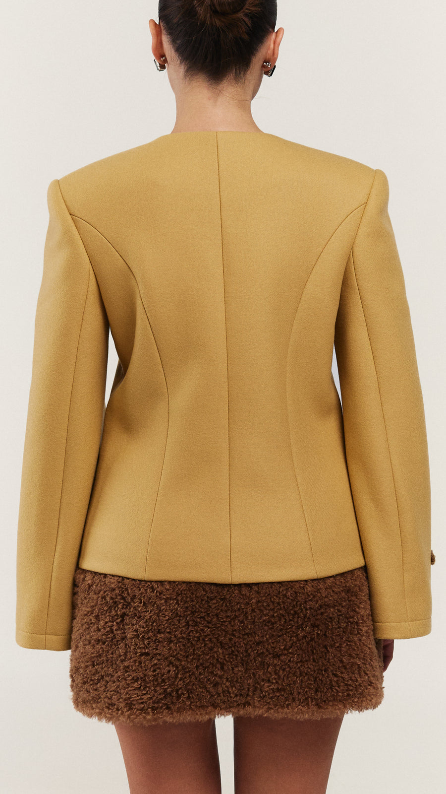 Grace Blazer in mustard yellow