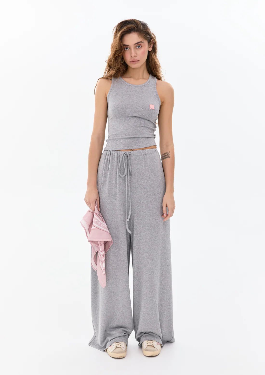 Viscose Top in heather grey