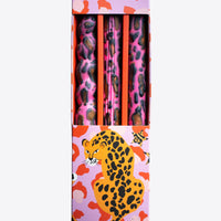 Pink Leopard Taper Candles