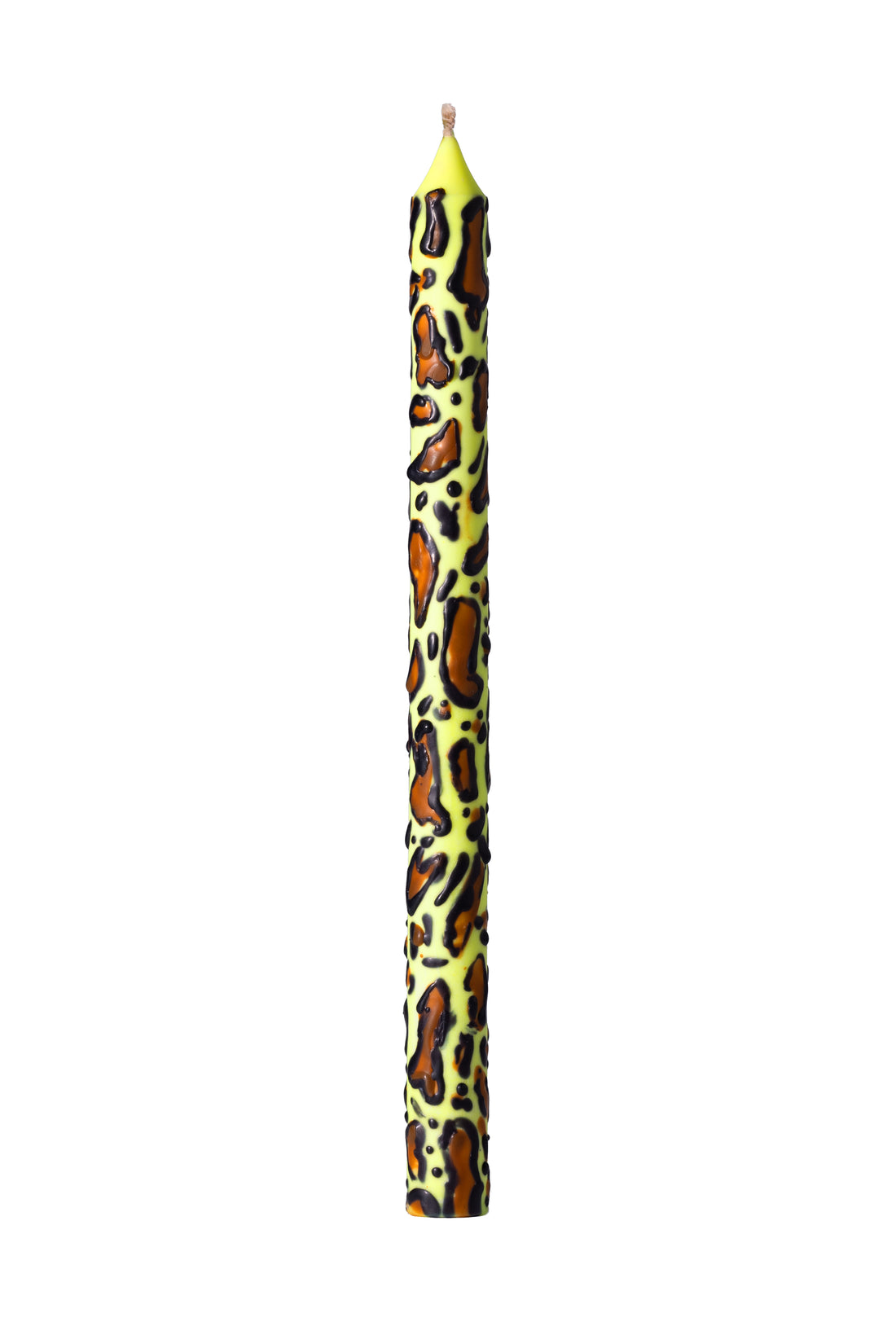 Yellow Leopard Taper Candles