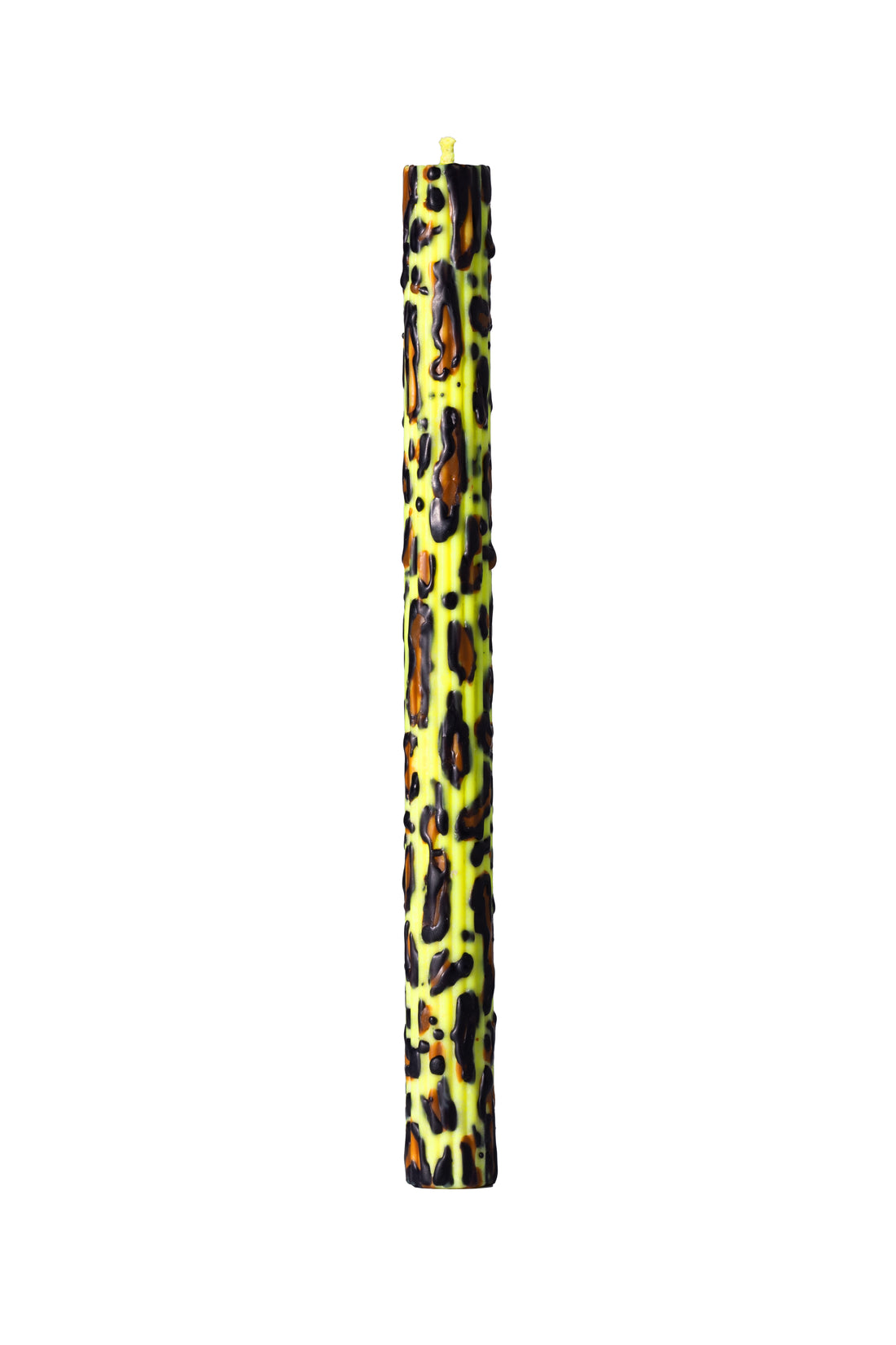 Yellow Leopard Taper Candles