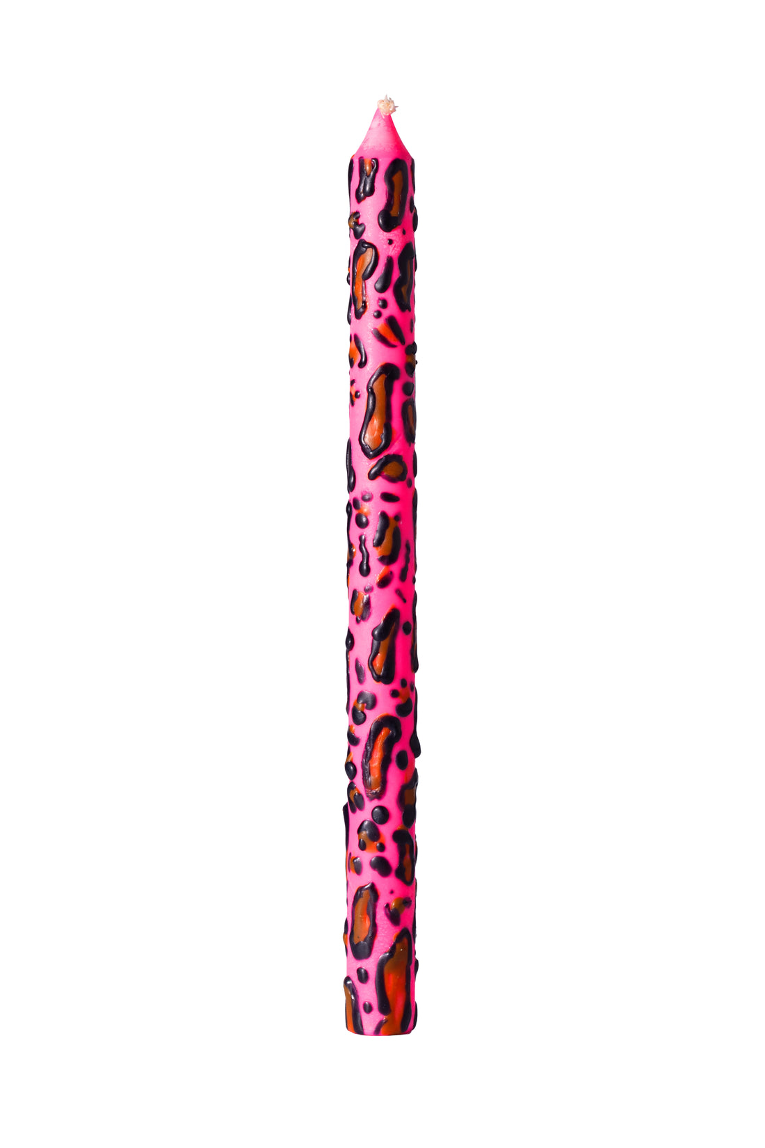 Pink Leopard Taper Candles